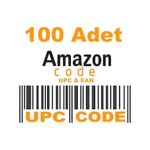 100 Adet Upc Ean Barkod Kodu Numarası Gtin