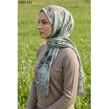 Moonscarfs Moon Scarf Bambu Kraş Pamuk Şal Küf Yeşili 1052-121 Çok Renkli