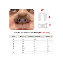 Nostril Retainer Burun Deliği Şekillendirici No:9