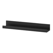 Duvar Rafı Modern Siyah Renk MDF MeridyenDukkan 55 cm Çerçeve-Dekorasyon Rafı