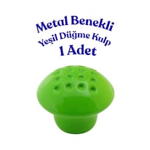 Klc Metal Benekli Yuvarlak Yeşil Düğme Kulp - Çocuk Odası, Mutfak Ve Dolap İçin Modern Çekmece Kulbu Benekli Yeşil Benekli Yeşil