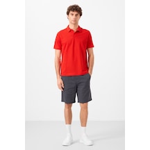 Tommylife Gri Standart Fit Dokuma Hafif Esnek Chino Erkek Şort - 81292 Gri