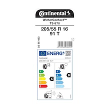 Continental 205/55R16 91T Ts870 Kış Lastiği 2025