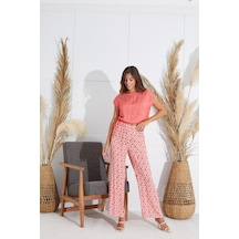 Sevim Kadın Kısa Kol Nar Çiçeği Pijama Takım C9t1n5o51 001