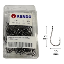 Kendo 1001 Black Nikel Delikli İğne No:2/0 100 Adet