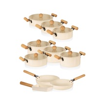 The Mia Cucina Di Mia İndüksiyon Tabanlı Seramik Tencere Seti 17 Parça Çok Renkli