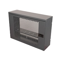 Alfafonet Wifi Box 400 Duvar Tipi Wifi Ve Modem Kutusu 400x120x280 Mm Antrasit Gri Siyah Temperli Cam Kapak Montajlı