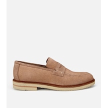 Hotiç Erkek Süet Deri Bej Klasik Loafer