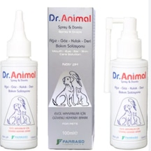 Dr. Animal 100 Ml Kedi & Köpek İçin Göz, Kulak, Ağız Bakım Ve Temizleme Solüsyonu 3'ü 1 Arada