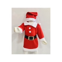 Kız Çocuk Noel Baba Kostüm Yılbaşı Eğlence Çocuk Giyim Kırmızı