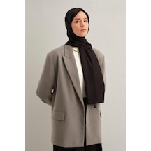 Armine Viscon Kazayağı Desen Şal 3 Siyah