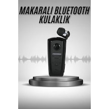 Makaralı - 808 - Bluetooth Kulakiçi Yaka Kulaklığı - Spt-gld - Kablosuz Kulaklık