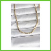 Bezos Cm 14k Gold Renk Yassı Model 60 Cm Kadın Kolye Dmc
