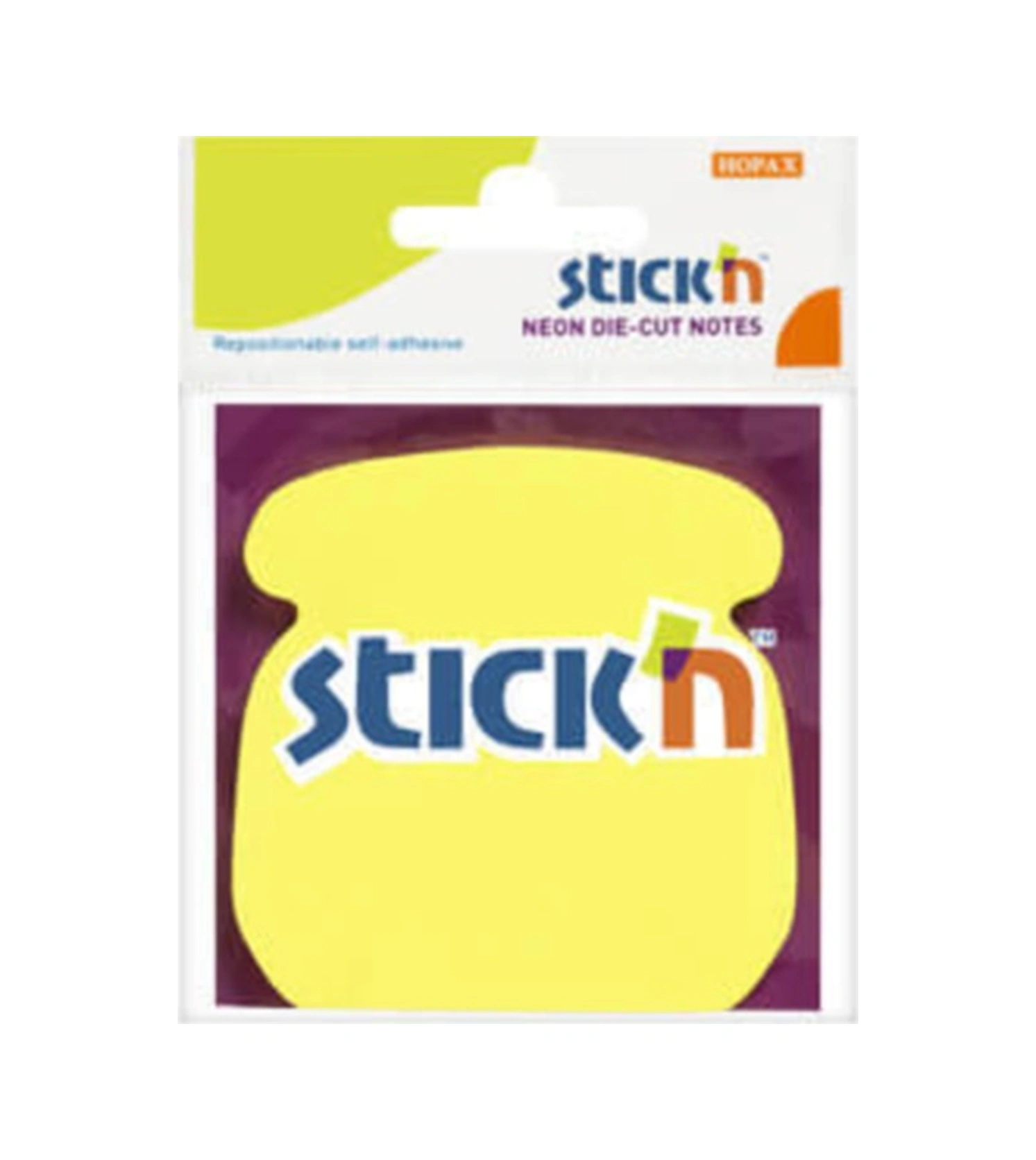 Stickn Die-cut Notes Yapışkanlı Not Kağıdı - Neon Sarı Telefon