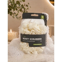 Banyo Lif Süngeri Body Scrubber Köpük Artırıcı Duş Lifi Vücut Temizleme Vchy-6984 Krem