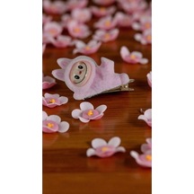 Labubu Model Çocuk Pens Toka Pembe Renk 8cm Çok Renkli