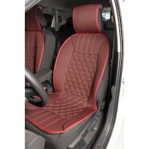 Peugeot 5008 Uyumlu Oto Koltuk Minderi Elegance Model Ön 2'li Set Kırmızı Kırmızı Fs