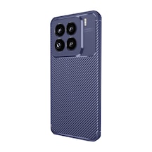 Xiaomi Mi 15 Pro Uyumlu Kılıf Auto Focus Karbon Kapak - Lacivert