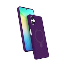 Samsung Galaxy A06 Uyumlu Regal Magsafe Standlı Kapak - Derin Mor