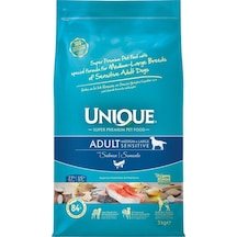 Unique Sensitive Somonlu Orta ve Büyük Irk Yetişkin Köpek Maması 3 KG