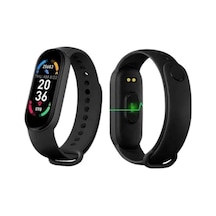 M6 Akıllı Bileklik Siyah Adımsayar Spor Takibi Android Ve İos Uyumlu