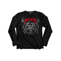 Megadeth 1983 Kırmızı Dave Mustaıne Heavy Metal Uzun Kollu Tişört (512982419)