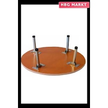 Sofra Ayak Komple Metal 20cm 1 Adet Gönderilir Gümüş