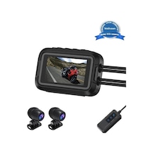 Freedom Storee Motosiklet Kamerası Full Hd 1080p,150 Geniş Açı 3.0 Ekran Çift Ön Arka Kamera Wifi Destekli Gprs Öz Çok Renkli