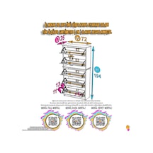 Modilayn Verve Asma Antre 72x194x26 Cm Lik 3 Düşer Kapak 10 Göz Bölmeli Ayakkabılık Beyaz