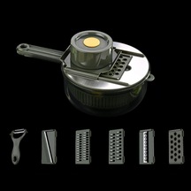 Depolama Fonksiyonlu  6'sı 1 Arada El Korumalı Sebze Kesici