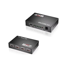 4 Portlu Hdmı Splitter Dağıtıcı, 1 Giriş 4 Çıkışlı, Aynı Anda Görüntü Dağıtımı, 1.4v 1080p