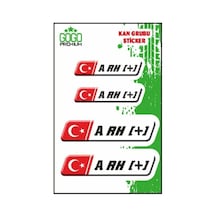 Kan Grubu Iı A Rh + Beyaz Dörtlü Damla Etiket