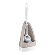 Titiz Tp-118 Plastik Wc Klozet Tuvalet Fırça Seti Takımı - Krem