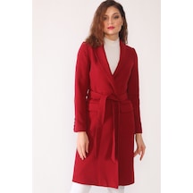 Z6628 Dewberry Bayan Palto-bordo-bordo