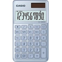 Casio Sl-1000Sc-Bu 10 Hane Mavi Hesap Makinesi