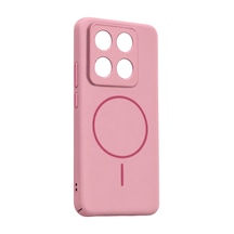 Xiaomi Mi 14t Pro Mika Pc Magsafe Kapak - Pembe Çok Renkli