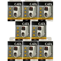 Cata Ct-9187 4000w Akım Korumalı Led Göstergeli Priz 8 Adet