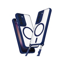 Durukar Samsung Galaxy Uyumlu  S23 Plus Kılıf Enka Magsafe Silikon Kılıf - Lacivert