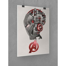 Avengers Poster 45x60cm Yenilmezler Afiş - Kalın Poster Kağıdı Dijital Baskı