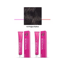2 Li Set Premium 4.0 Yoğun Kahve - Kalıcı Krem Saç Boyası 2 X 50 G Tüp