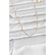 Cm 14k Gold Renk Burgu Model 60 Cm Kadın Kolye Tj-bko10950 Altın - Çok Renkli