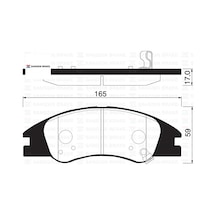 Ön Fren Balata Kıa Cerato 2.0l D4ea Dizel 04-06 / 1.6l G4ee Benzinli 05- 581012fa10/ 581012fa20