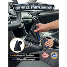 One Vıp Saledacia Duster Siyah Deri Özel Yeni Tasarım Mavi Şerit Spor Dikiş Vites Körüğü Model:vipsale-vites1953 Renkli