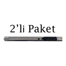 Brio Maket Bıçağı Cam Filmi Uygulama Metal 9 Mm 2'li Paket