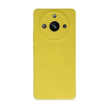 Realme 11 Pro Uyumlu Kılıf Nano İçi Kadife Silikon - Sarı
