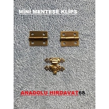 Dekoratif Mini Kutu Menteşe Klips Tavla Menteşe ve Klips