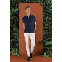 P 1120 Slim Fit Krem Spor Pantolon Krem