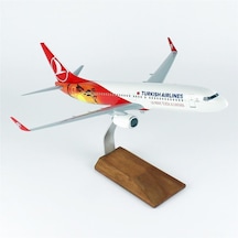 Thy042 1/100 Ölçek, Thy Nairobi B737-800 Yolcu Uçağı, Sergilemeye Hazır Ahşap Standlı Model-56292