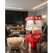 Yağsız Patlatma Makinesi, 5 Dakikada Popcorn Hazırlayan Çok Renkli