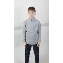 Alexander Gardi Alexandergardı Dik Yaka Fermuarlı Erkek Çocuk Kazak C23-7108 001